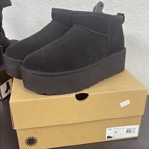 UGG Black Winter Platform Boots